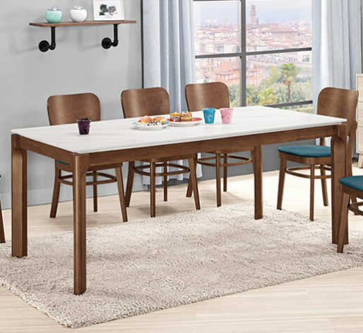 A1776-1 艾德嘉6尺岩板餐桌 桌面12mm岩板