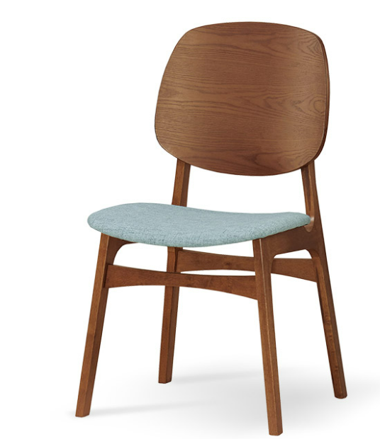 A1868-4 奎恩廷餐椅 布 實木 坐高45.5公分