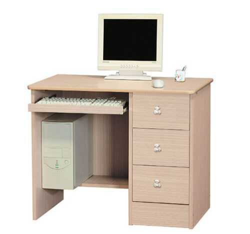 E341-8 白橡3尺電腦桌 下座 側板木心板