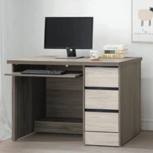 E341-1 雪松灰4尺鋁抽電腦桌