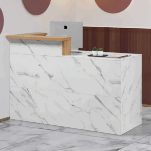 809-2波蒂奇5尺大理石紋多功能桌(桌面附1個出線孔.附2個鎖) (門內無隔板)(地面至桌面高度81cm)