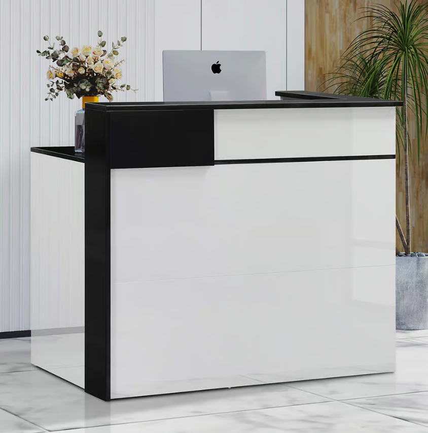 804-4 雷恩那4尺白色多功能桌(桌面附1個出線孔.抽屜及門片皆有附鎖) (門內無隔板)(地面至桌面高度80.5cm)