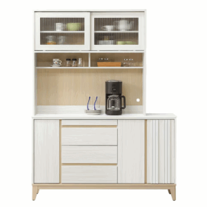 844-5洛蒂5尺岩板餐櫃 上+下 (上座附2片活動隔板.1個電線孔) (下座附1大1小活動隔板)