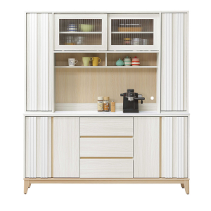 842-12洛蒂6尺岩板餐櫃上+下 (上座附2大4小活動隔板.1個電線孔)  (下座附2片活動隔板)