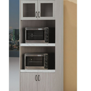 C388-2 夏雪2.8*6.7尺餐櫃 ⊙拉盤×2