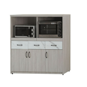 C388-5 夏雪4尺餐櫃 ⊙拉盤×2