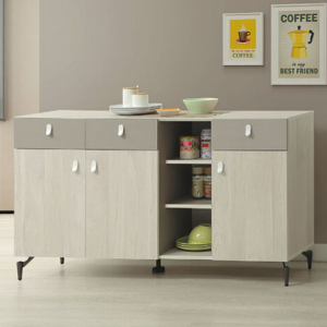 C389-1 格芮5尺餐櫃下座 木面