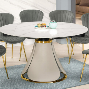 A1780-2 亨利岩板圓桌 桌面12mm岩板