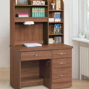 E342-7 柚木3.2尺書桌 全組