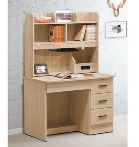 E343-5 漂流木3.5尺書桌 全組