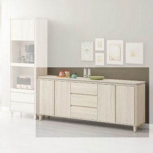 827-3 潔妮詩6尺餐櫃下座 (左右門內各附1片活動隔板)