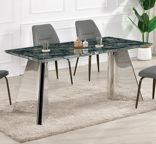 A1784-2 愛德溫5.3尺餐桌 透光石 桌面33mm超晶石