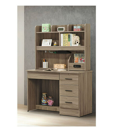 E343-7 灰橡3.5尺書桌 全組