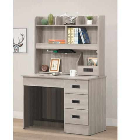 E344-5 紫芋3.5尺書桌 全組