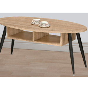 G589-3 CT-923賀野橢圓大几 樺木 鐵腳(MDF)