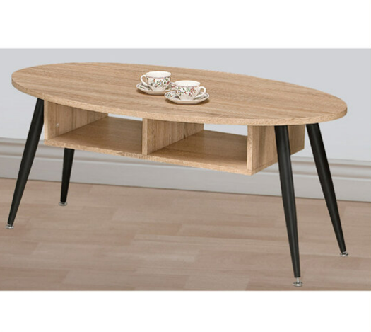 G589-3 CT-923賀野橢圓大几 樺木 鐵腳(MDF)