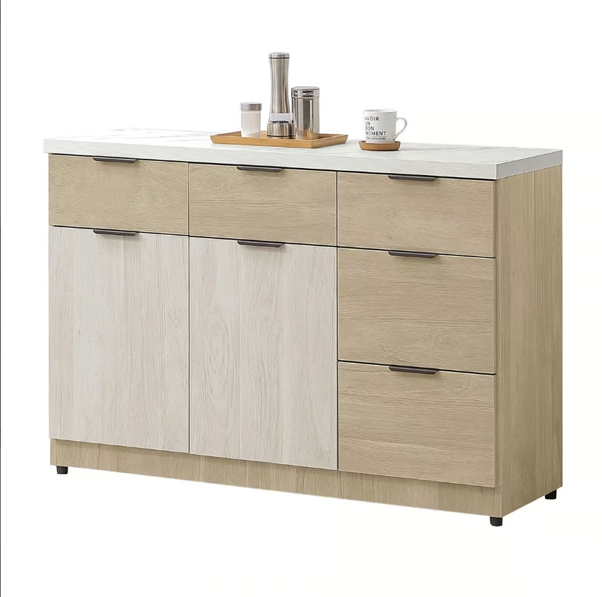 838-5庫克4尺餐櫃下座 (附1片活動隔板)