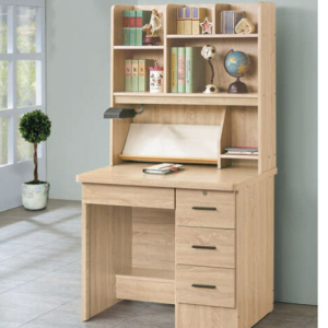 E345-1 原切橡木3尺書桌 全組 木心板