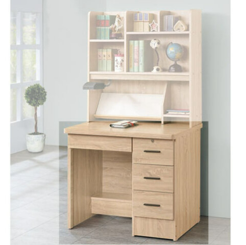 E842-2 原切橡木書桌下座 木心板