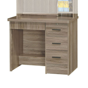 E345-2 原切橡木3尺書桌下座 木心板