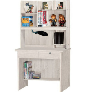 E345-9 鋼刷白二抽書桌 側板木心板 全組