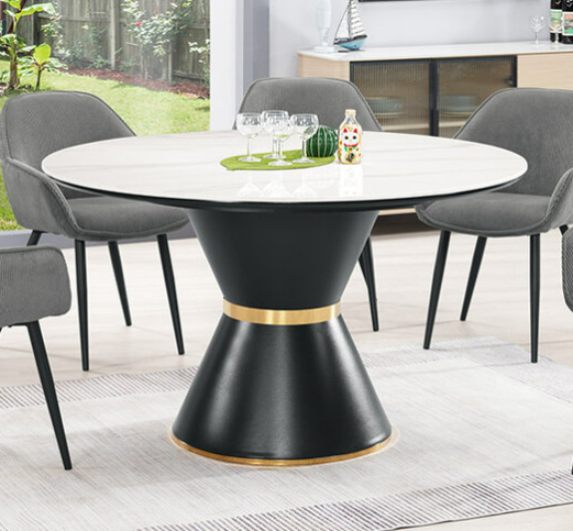 A1787-2 古德溫4.3尺岩板圓桌 桌面12mm岩板