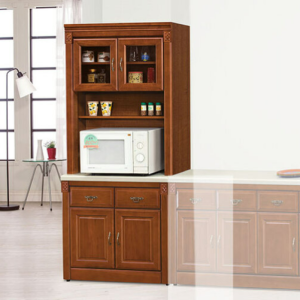 E353-3 賽德克正樟2.7尺石面餐櫃全組