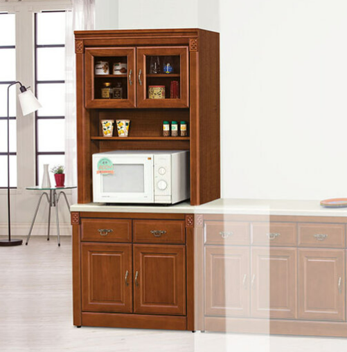 E353-3 賽德克正樟2.7尺石面餐櫃全組