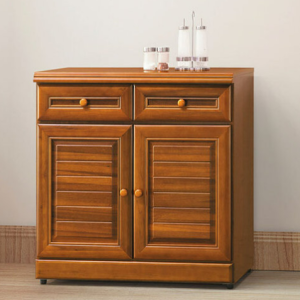 E353-5 樟木2.7尺餐櫃下座