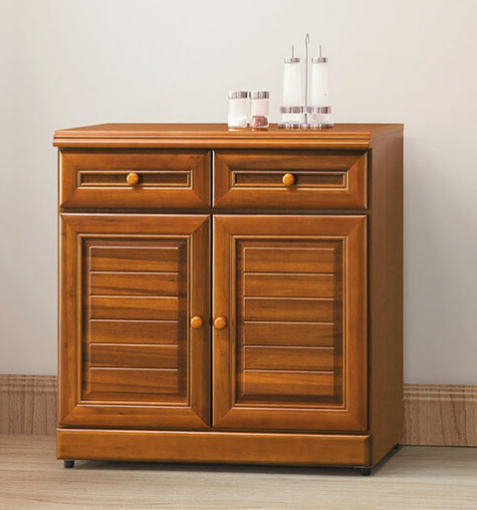 E353-5 樟木2.7尺餐櫃下座