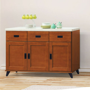 E350-6 樟木色4尺石面餐櫃 下座