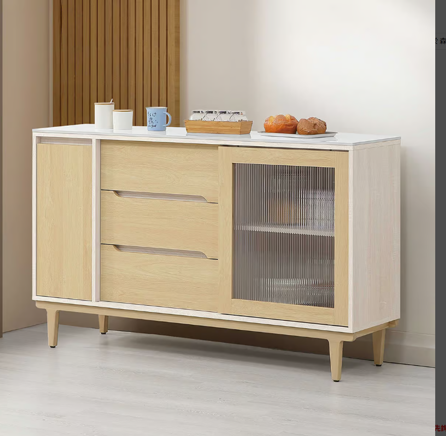 847-3帕特5尺岩板餐櫃下座(附1大1小活動隔板)