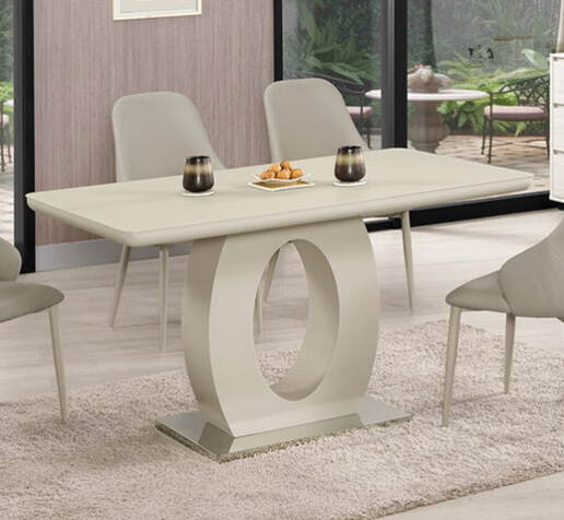 A1790-1 奧維爾4.6尺玻璃餐桌 桌面5mm強化玻璃