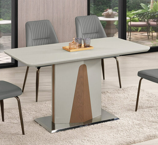 A1789-2 貝林傑4.6尺玻璃餐桌 桌面5mm強化玻璃