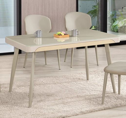 A1790-2 布雷納4.5尺玻璃餐桌 桌面5mm強化玻璃