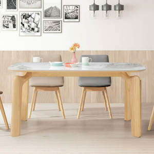 A515-01賓利5.3尺原木岩板餐桌