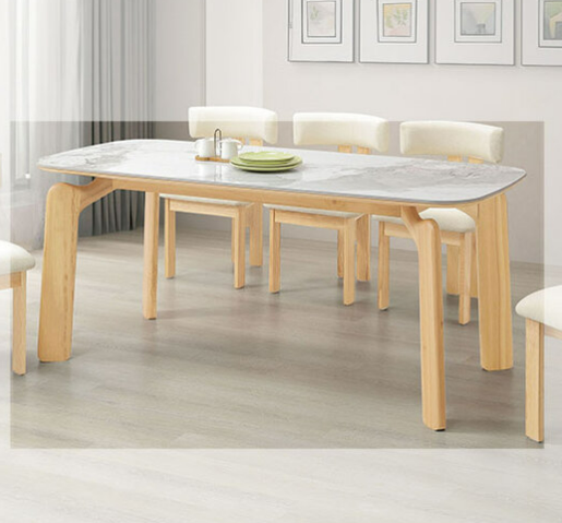 A515-03賓利6尺原木岩板餐桌