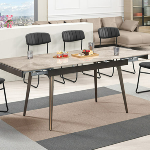 A1791-2 菲碧6尺多功能岩板餐桌 桌面12mm岩板