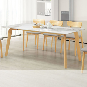 A516-01 萊瑞6尺原木岩板餐桌