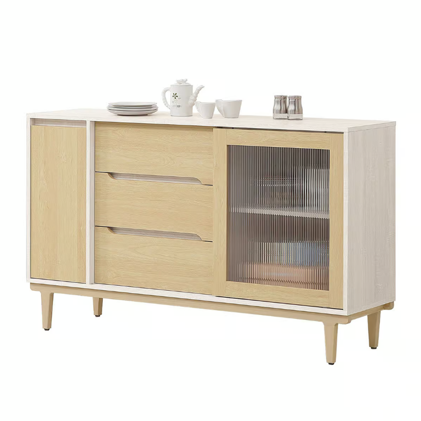 850-4帕特5尺木面餐櫃下座(附1大1小活動隔板)