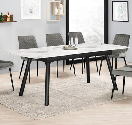 A1793-1 萊斯里6.6尺多功能玻璃餐桌 桌面10mm強化玻璃