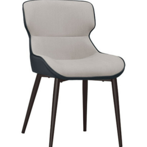 A1876-6 維爾基餐椅 灰色布 五金腳 坐高50公分