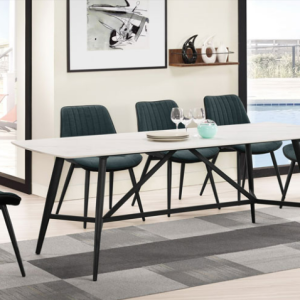 A1795-1 維克多6.6尺岩板餐桌 桌面 12mm岩板 左右弧度