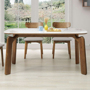 A522-04賓利5.3尺胡桃岩板餐桌