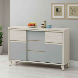 865-3海倫娜4尺推門餐櫃下座⊙附2片活動隔板