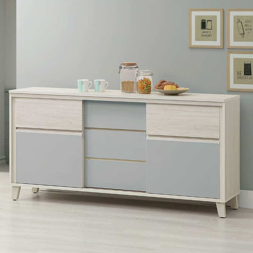 865-4海倫娜5.3尺推門餐櫃下座