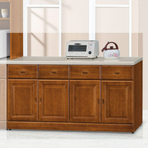 E351-4 樟木色5.3尺石面餐櫃 下座