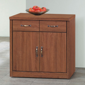 E352-4 柚木色古典工業風2.7尺餐櫃下座