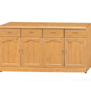 E354-6 赤陽木5.3尺碗盤櫃 ⊙內附隔板二片