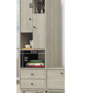 C411-1 米奇淺灰2*6尺收納櫃